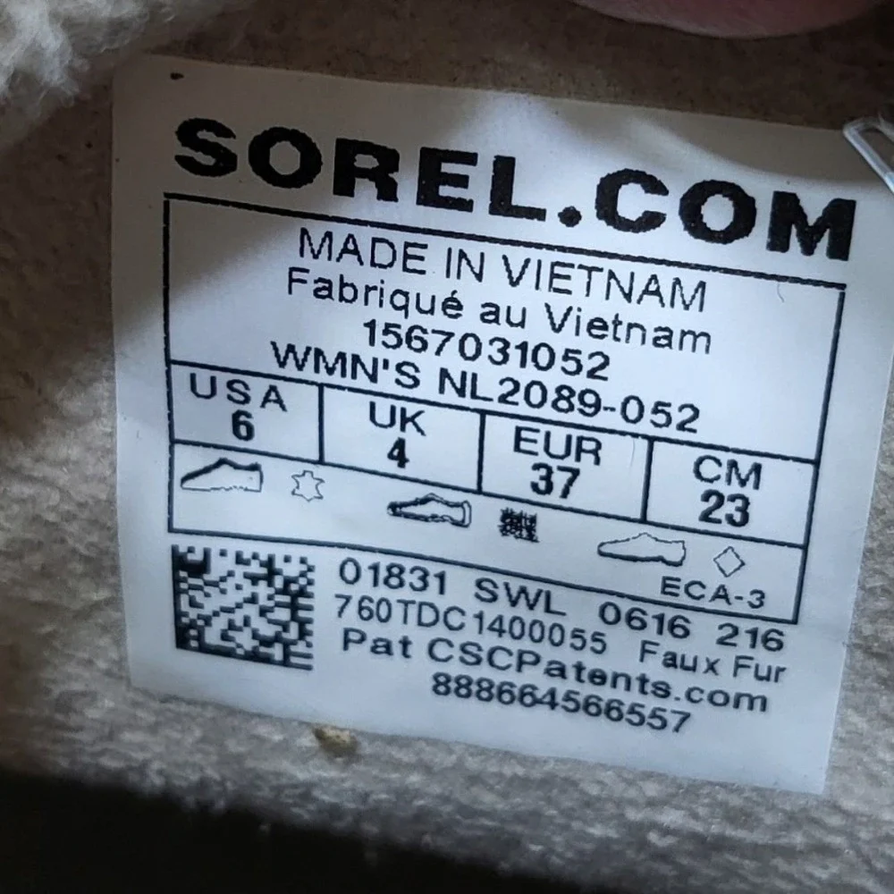 Sorel Tivoli II Women's Winter Snow Boots Waterproof Suede Faux Fur‎ Grey Size 6